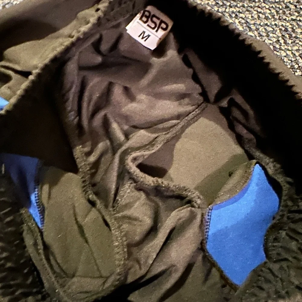 Women's Black and Blue Athletic Shorts